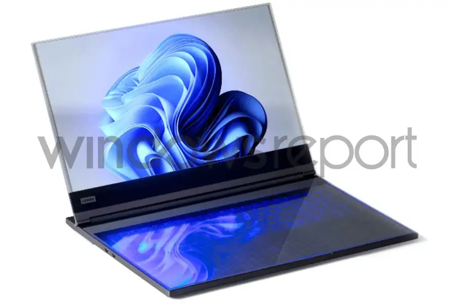 lenovo's transparent screen laptop